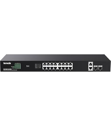 Amazon.com: Tenda 28 Port Gigabit PoE Switch, Network Switch with